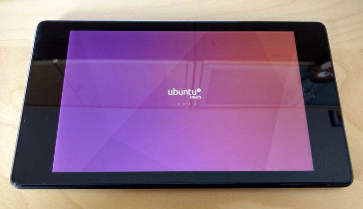 Tablet mit neuem Ubuntu-Linux-System